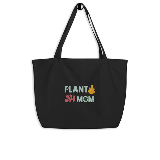 "Plat Mom" Large organic tote bag