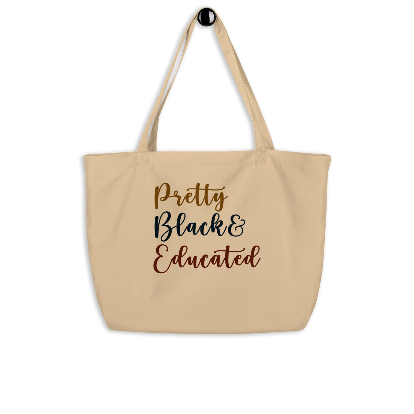 "PB& E" Large organic tote bag